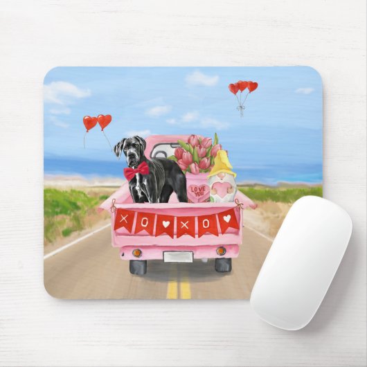 Valentinstag-Truck Mousepad (Mit Mouse)