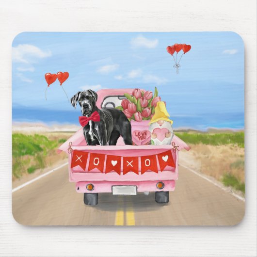 Valentinstag-Truck Mousepad (Vorne)
