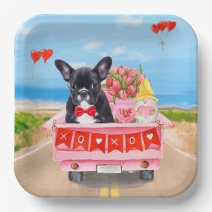 Valentinstag-Truck Pappteller
