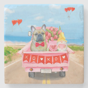 Valentinstag-Truck Steinuntersetzer