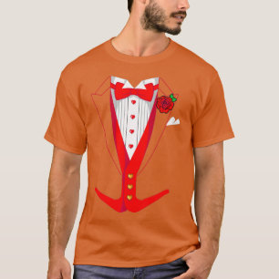 Valentinstag-Tuedo-rotes-Schleife-Funny-Outfit T-Shirt