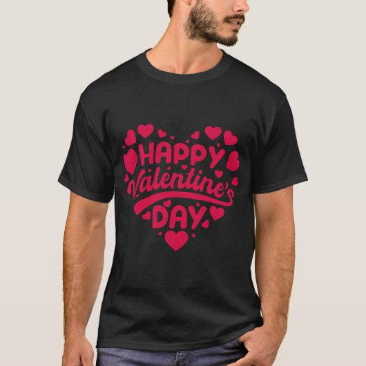 Valentinstag-Typografie-Sprüche T-Shirt (Vorderseite)