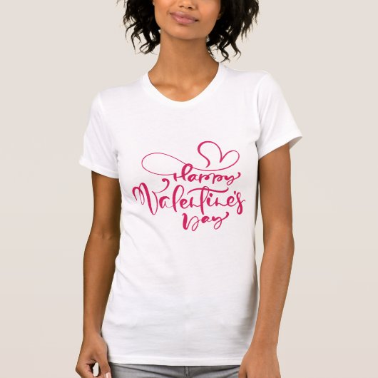 Valentinstag-Typografie-Sprüche T-Shirt (Vorderseite)