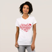 Valentinstag-Typografie-Sprüche T-Shirt (Vorne ganz)