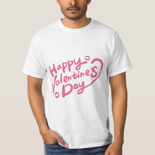 Valentinstag-Typografie-Sprüche T-Shirt (Vorderseite)