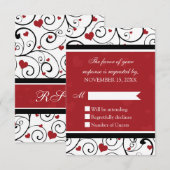 Valentinstag UAWG Hochzeitkarte RSVP Karte (Vorne/Hinten)