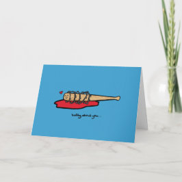 Valentinstag - Über Sie Batty Feiertagskarte