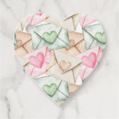 Valentinstag-Umschlag und Herzen Geschenkanhänger (Vorderseite)