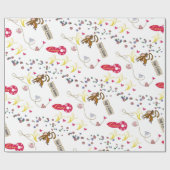 Valentinstag Umschlagpapier Affen Bananen Liebe Geschenkpapier (Flach)