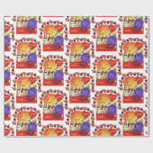 Valentinstag Umschlagpapier Vintag Pfirsichpflaume Geschenkpapier (Flach)