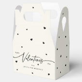 Valentinstag und Herz nach Maß Geschenkschachtel (Geöffnet)