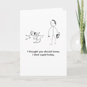 Valentinstag und Mord Feiertagskarte