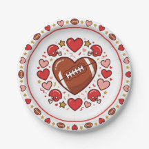 Valentinstag- und Super Bowl-Teller