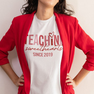 Valentinstag unterrichtet Süße seit Jahr Tri-Blend Shirt