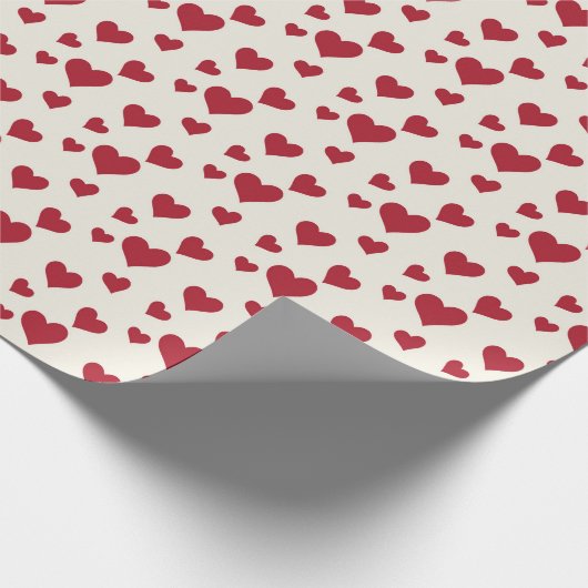 Valentinstag Urlaubherzen Geschenkpapier (Ecke)