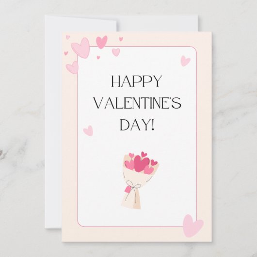 Valentinstag, Urlaubskarten Feiertagskarte (Vorderseite)