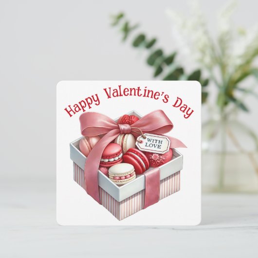 Valentinstag - Valentinstag-Karte Dankeskarte (Stehend Vorderseite)