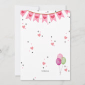 Valentinstag Vater-Tochter-Tanz Einladung (Rückseite)