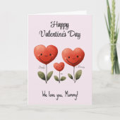 Valentinstag, Vater- und Babykarte, Karte (Vorderseite)