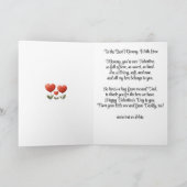 Valentinstag, Vater- und Babykarte, Karte (Innenseite)