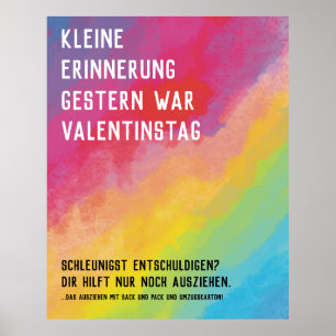 Valentinstag vergessen Poster
