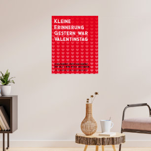 Valentinstag vergessen Poster