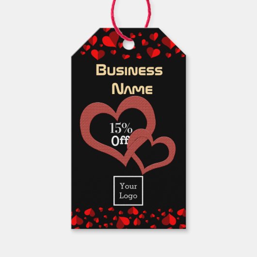 Valentinstag Verkauf Geschenkanhänger (Vorderseite)
