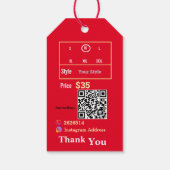 Valentinstag Verkauf Geschenkanhänger (Rückseite)