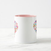 Valentinstag verleiht Candy Heart Shape Design Tasse (Zentrum)