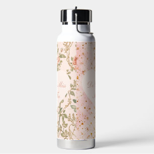 Valentinstag, Vermisst du mich auch, Rosa Herz der Trinkflasche