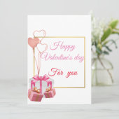 Valentinstag "Verzauberte Embrace" Feiertagskarte (Stehend Vorderseite)