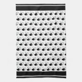 Valentinstag Verzerrte getilgte Herzen Geschirrtuch (Vertikal)