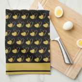 Valentinstag Verzerrte getilgte Herzen Geschirrtuch (Viertel Falte)