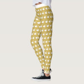 Valentinstag Verzerrte getilgte Herzen Leggings (Links)