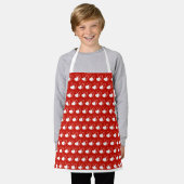 Valentinstag Verzerrte getilgte Herzen Schürze (Getragen)