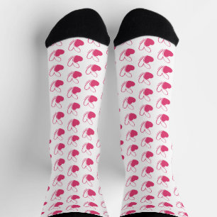 Valentinstag Verzerrte getilgte Herzen Socken