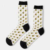 Valentinstag Verzerrte getilgte Herzen Socken (Linkes Detail)