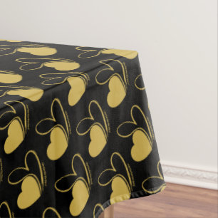 Valentinstag Verzerrte getilgte Herzen Tischdecke