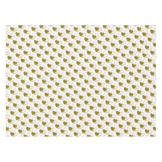 Valentinstag Verzerrte getilgte Herzen Tischdecke (Vorderseite (Horizontal))