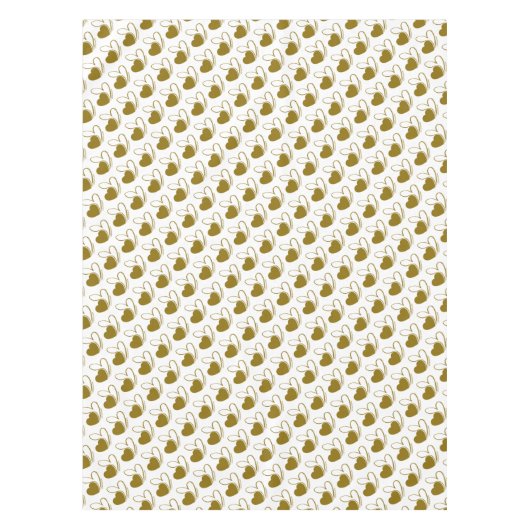 Valentinstag Verzerrte getilgte Herzen Tischdecke (Vorderseite)