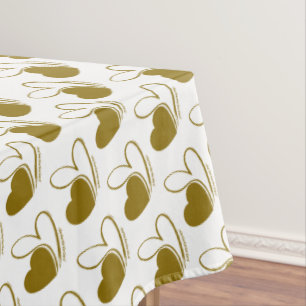 Valentinstag Verzerrte getilgte Herzen Tischdecke