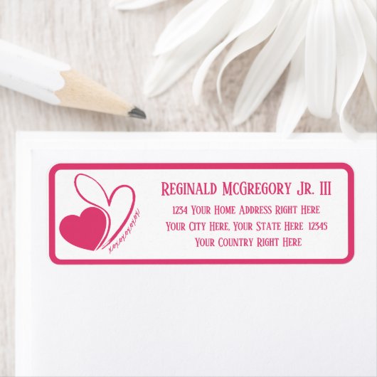 Valentinstag Verzerrte Kopfadresse (Insitu)