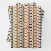 Valentinstag-Vibes Jugendstil-Muster Geschenkpapier Set (Beispiel)