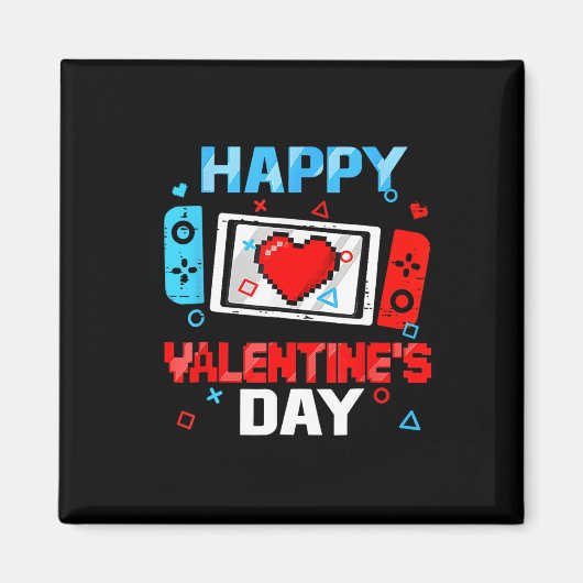 Valentinstag Video Game Controller Herzchen Tod To Magnet (Vorne)