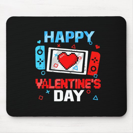 Valentinstag Video Game Controller Herzchen Tod To Mousepad (Vorne)