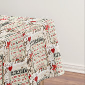 Valentinstag Vintag Tischdecke (Beispiel)