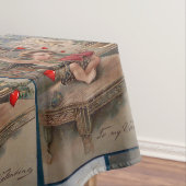 Valentinstag Vintag Tischdecke (Beispiel)