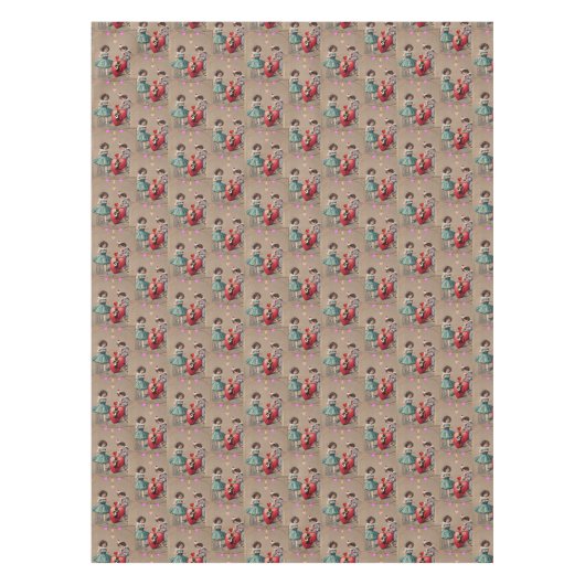 Valentinstag Vintag Tischdecke (Vorderseite)