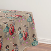 Valentinstag Vintag Tischdecke (Beispiel)