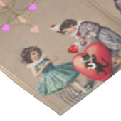 Valentinstag Vintag Tischdecke (Schrägansicht)